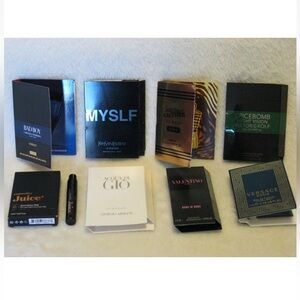Sephora Mens Luxury Fragrance Set of 8 - Valentino, YSL, Armani, Gaultier
